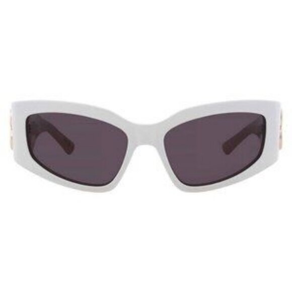 New Balenciaga Grey Cat Eye Ladies Sunglasses BB0321S 010 57 BB0321S 010 57Wom